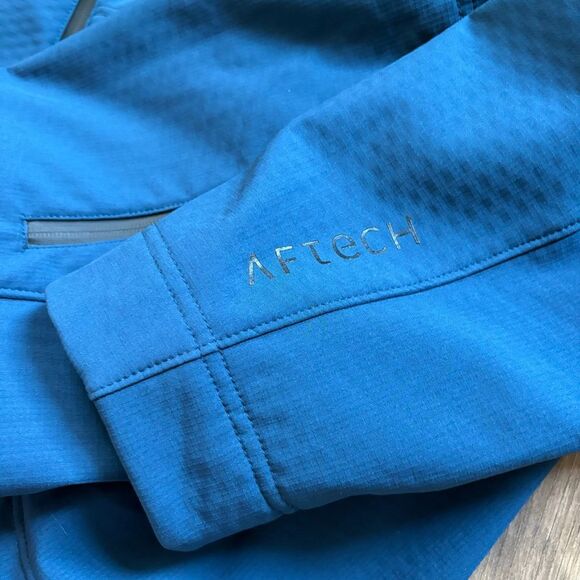 AFTCO aftec Blue Pullover Hoodie Jacket w/ Neck Gaiter & Side Zip Men’s 3XL Exce - Picture 7 of 14